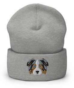 merle australian shepherd bestickte umgeschlagene hut australian shepherd hund geschenk 1947