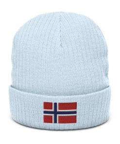norwegen flagge bestickte warme gerippte beanie norwegen geschenk 1785