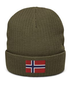 norwegen flagge bestickte warme gerippte beanie norwegen geschenk 1797