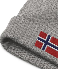 norwegen flagge bestickte warme gerippte beanie norwegen geschenk 3577