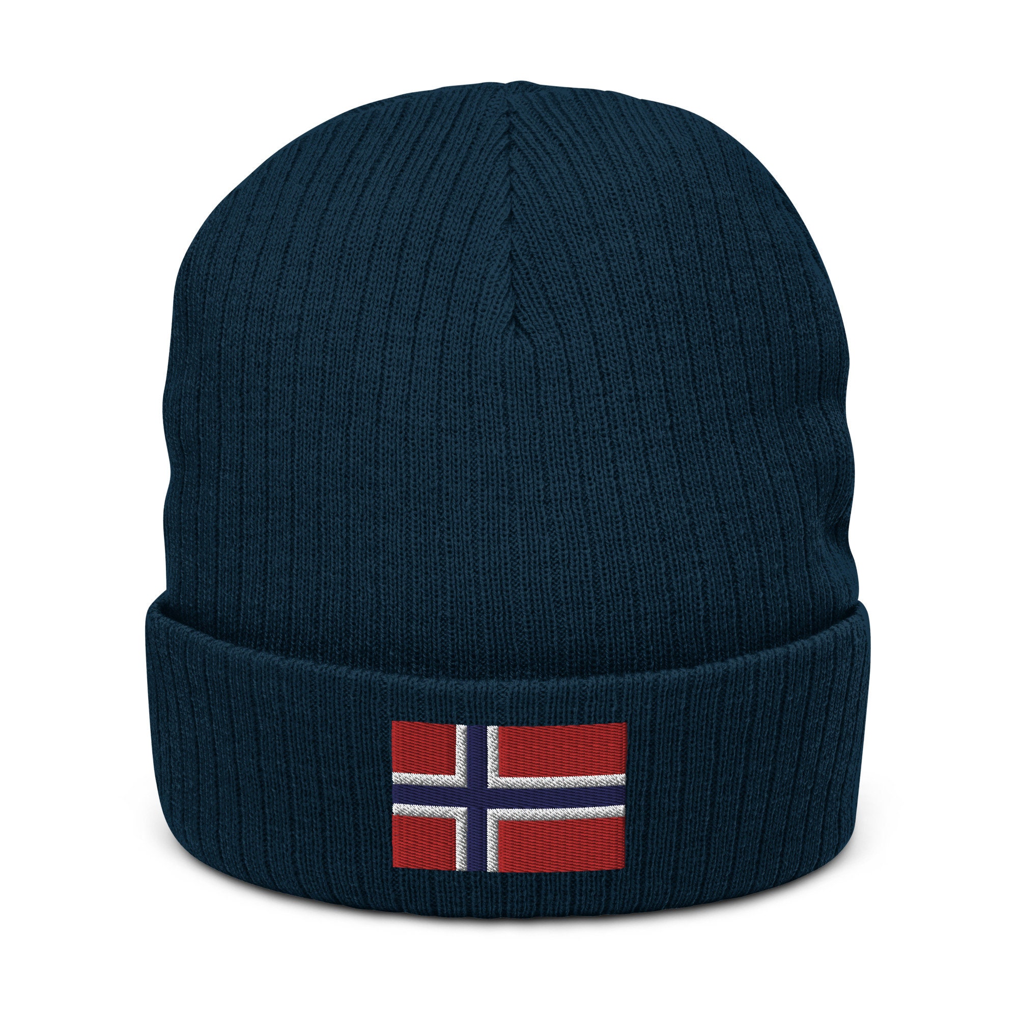 norwegen flagge bestickte warme gerippte beanie norwegen geschenk 4962