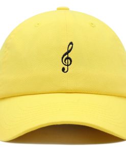 notenschlüssel premium vaterhut gestickte baseballkappe mit musik symbol 8946