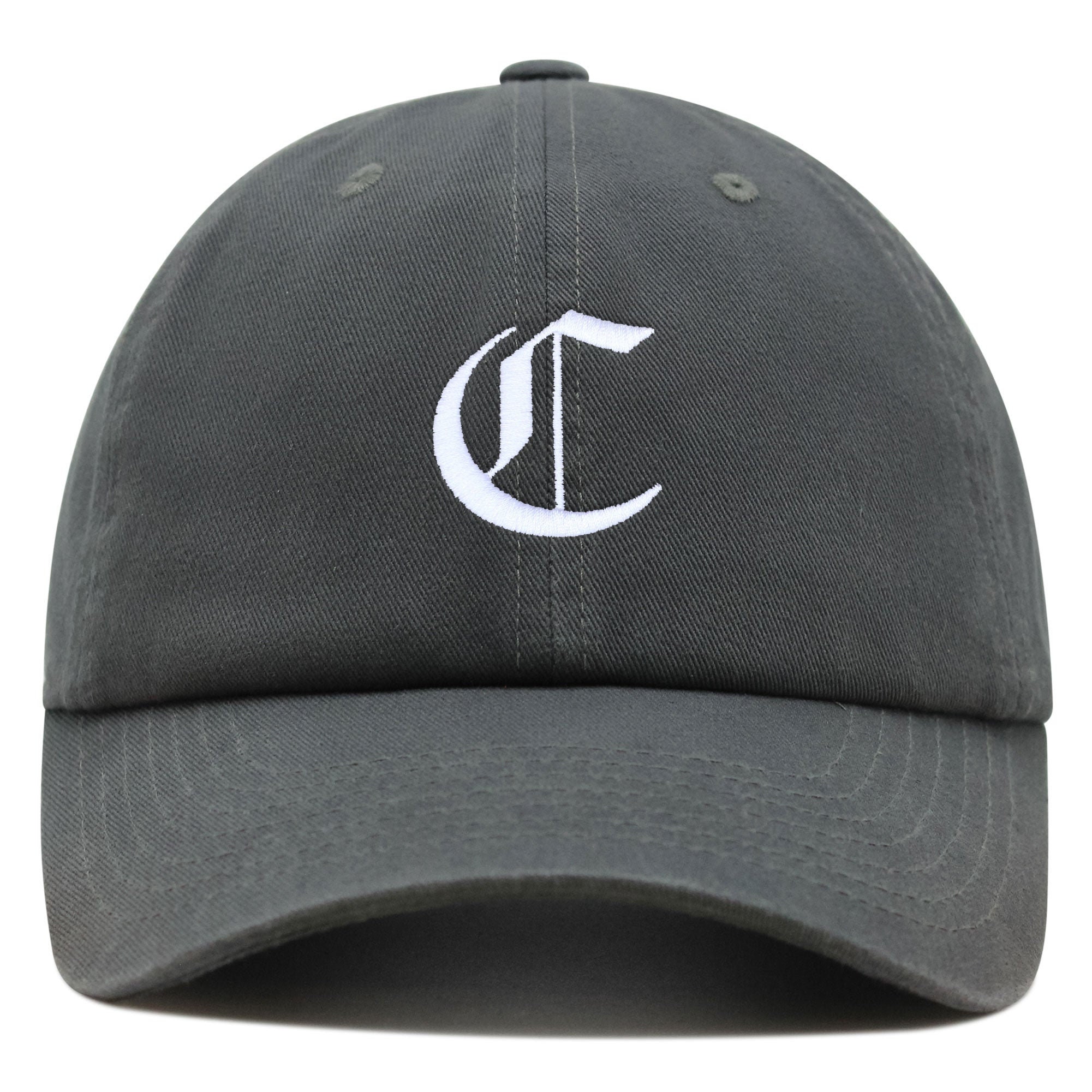 old english letter c premium vaterhut gestickte baumwoll baseballkappe mit buchstaben 4805