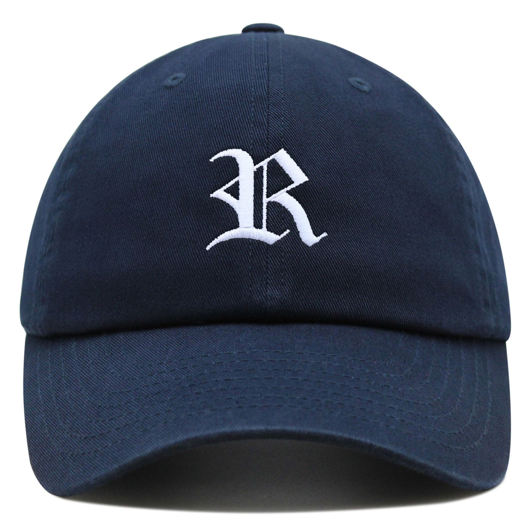 old english letter r premium vaterhut gestickte baumwoll baseballkappe mit buchstaben 6807
