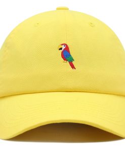 papagei premium vaterhut gestickte baseballkappe mit vogelmotiv 1838