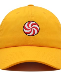 pfefferminz swirling candy premium vaterhut gestickte baseballkappe für foodies 5365