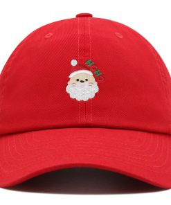 Santa Claus Gesicht Premium Vaterhut Gestickte Baseballkappe mit Weihnachts Design santa claus gesicht premium vaterhut gestickte baseballkappe mit weihnachts design 8559