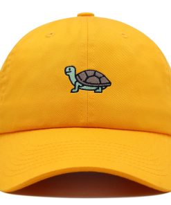 schildkröte premium vaterhut gestickte baseballkappe mit nacken motiv 8746