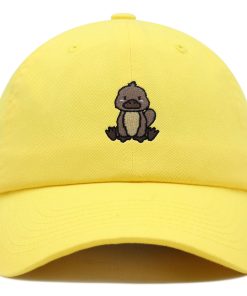 schnabeltier premium vaterhut gestickte baumwoll baseballkappe 3573