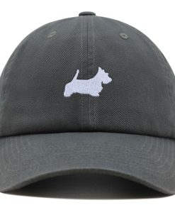 schnauzer silhouette premium vaterhut gestickte baumwoll baseballkappe 2462