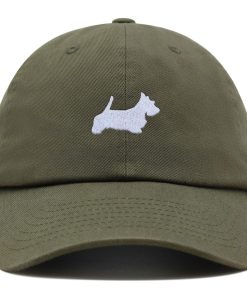 schnauzer silhouette premium vaterhut gestickte baumwoll baseballkappe 5875