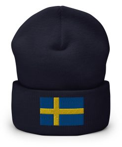 Schweden Flagge Bestickte Warme Winter Umgeschlagene Hut Schweden Geschenk schweden flagge bestickte warme winter umgeschlagene hut schweden geschenk 1853