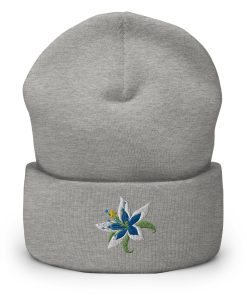 Silent Princess Blume Bestickte Warme Winter Umgeschlagene Hut silent princess blume bestickte warme winter umgeschlagene hut 5925