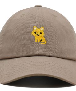 Süße Katze Premium Vaterhut Gestickte Baseballkappe mit süßer Katze süße katze premium vaterhut gestickte baseballkappe mit süßer katze 1144