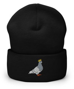 taubenkönig bestickte umgeschlagene hut taubenliebhaber hut nyc beanie 3696