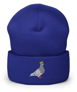 taubenkönig bestickte umgeschlagene hut taubenliebhaber hut nyc beanie 7134