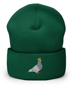 taubenkönig bestickte umgeschlagene hut taubenliebhaber hut nyc beanie 7150
