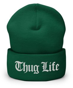 Thug Life Bestickte Warme Winter Umgeschlagene Hut thug life bestickte warme winter umgeschlagene hut 1780