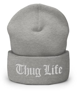 Thug Life Bestickte Warme Winter Umgeschlagene Hut thug life bestickte warme winter umgeschlagene hut 3295