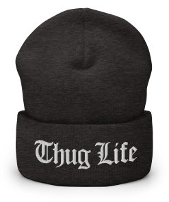 Thug Life Bestickte Warme Winter Umgeschlagene Hut thug life bestickte warme winter umgeschlagene hut 7418