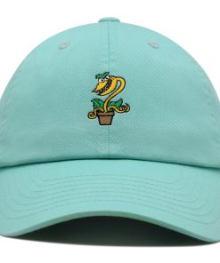 venusfliegenfalle premium vaterhut gestickte baseballkappe mit pflanzendesign 4957