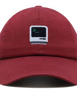 vintage computer premium vaterhut gestickte baseballkappe im old school stil 6676