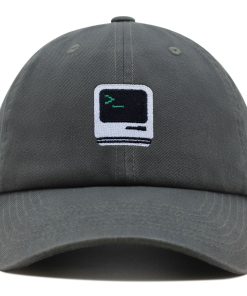 vintage computer premium vaterhut gestickte baseballkappe im old school stil 8076