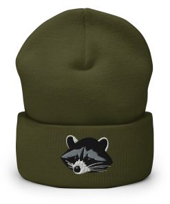 Waschbär Bestickte Warme Winter Umgeschlagene Hut Lustige Hut waschbär bestickte warme winter umgeschlagene hut lustige hut 2336