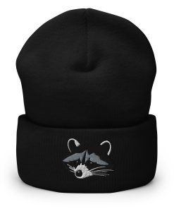 Waschbär Bestickte Warme Winter Umgeschlagene Hut Lustige Hut waschbär bestickte warme winter umgeschlagene hut lustige hut 8172