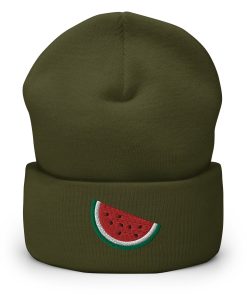 Wassermelone Bestickte Warme Umgeschlagene Hut Obst Hut wassermelone bestickte warme umgeschlagene hut obst hut 3245