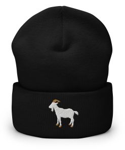 ziege bestickte warme winter umgeschlagene hut 4098