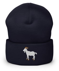 ziege bestickte warme winter umgeschlagene hut 5204