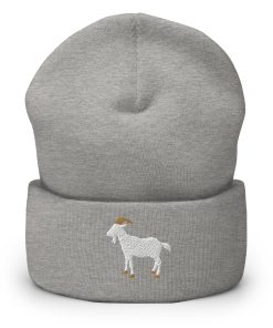 ziege bestickte warme winter umgeschlagene hut 6948