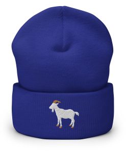 ziege bestickte warme winter umgeschlagene hut 8738