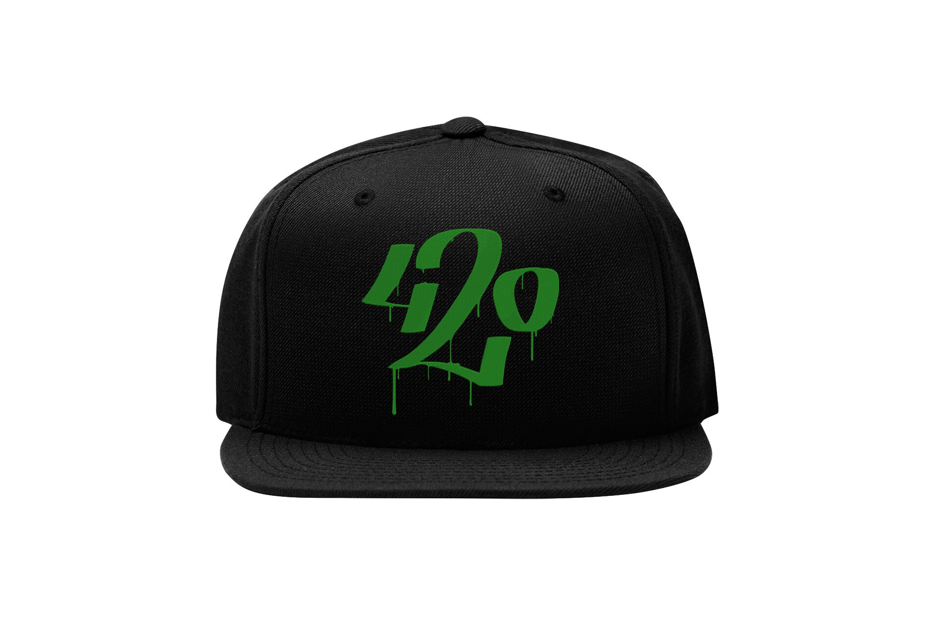 420 dripping graffiti snapback cap – weed, flat bill cap 3182