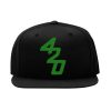 420 futuristic weed snapback cap – cannabis logo, flat bill cap 6078