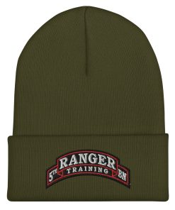 5th ranger training battalion bestickte cuffed beanie 6713