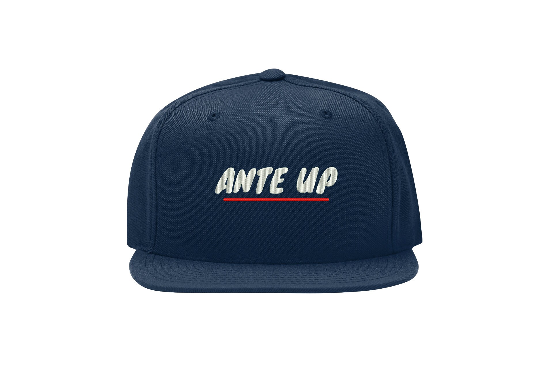 ante up snapback cap – old school rap hip hop song, flat bill cap 1017