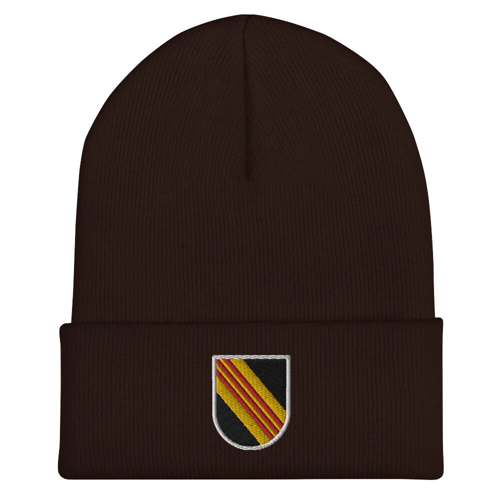 Armee 5. Special Forces Group Flash Bestickte Cuffed Beanie armee 5. special forces group flash bestickte cuffed beanie 6778