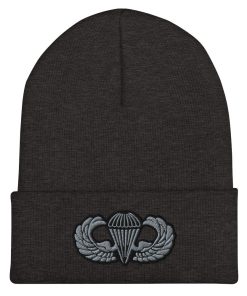 Armee Grundlegendes Fallschirmabzeichen Bestickte Cuffed Beanie armee grundlegendes fallschirmabzeichen bestickte cuffed beanie 2058