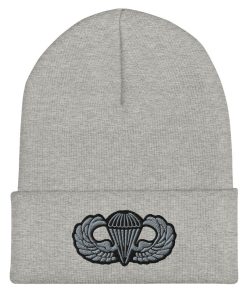 Armee Grundlegendes Fallschirmabzeichen Bestickte Cuffed Beanie armee grundlegendes fallschirmabzeichen bestickte cuffed beanie 4737
