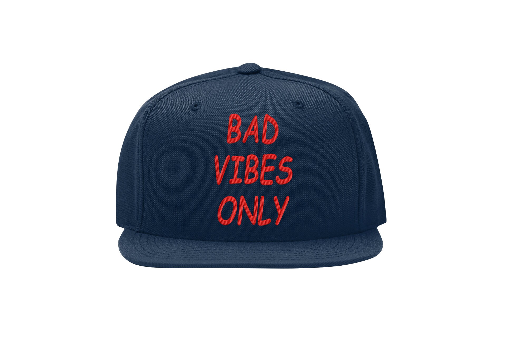 Bad Vibes Only Snapback Cap – Lustiger Slogan, Flat Bill Cap bad vibes only snapback cap – lustiger slogan, flat bill cap 3411