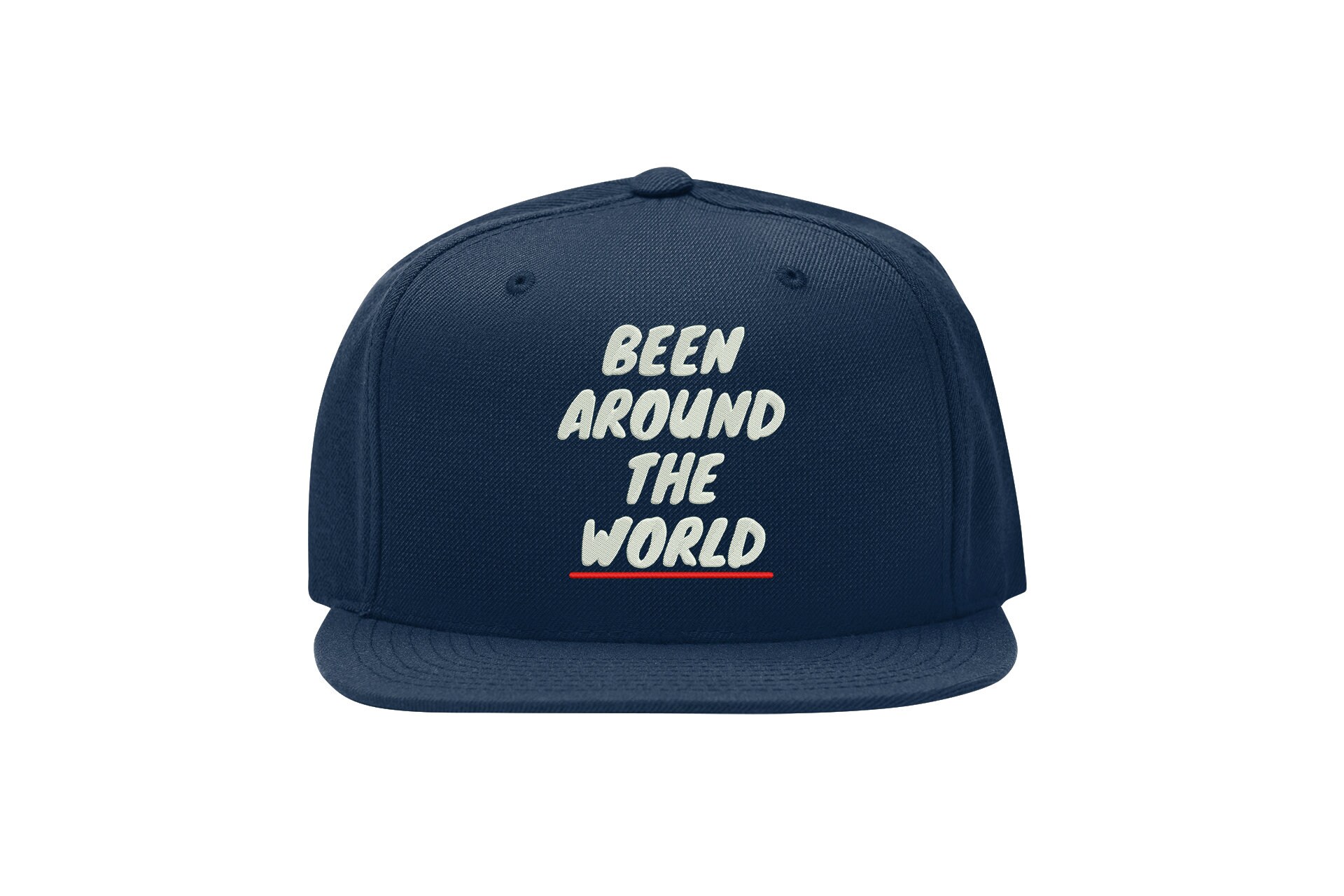 been around the world snapback cap – hip hop rap old school, flat bill cap 6273