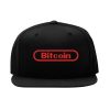Bitcoin Old School Snapback Cap – Gaming Style Logo, Flat Bill Cap bitcoin old school snapback cap – gaming style logo, flat bill cap 7579