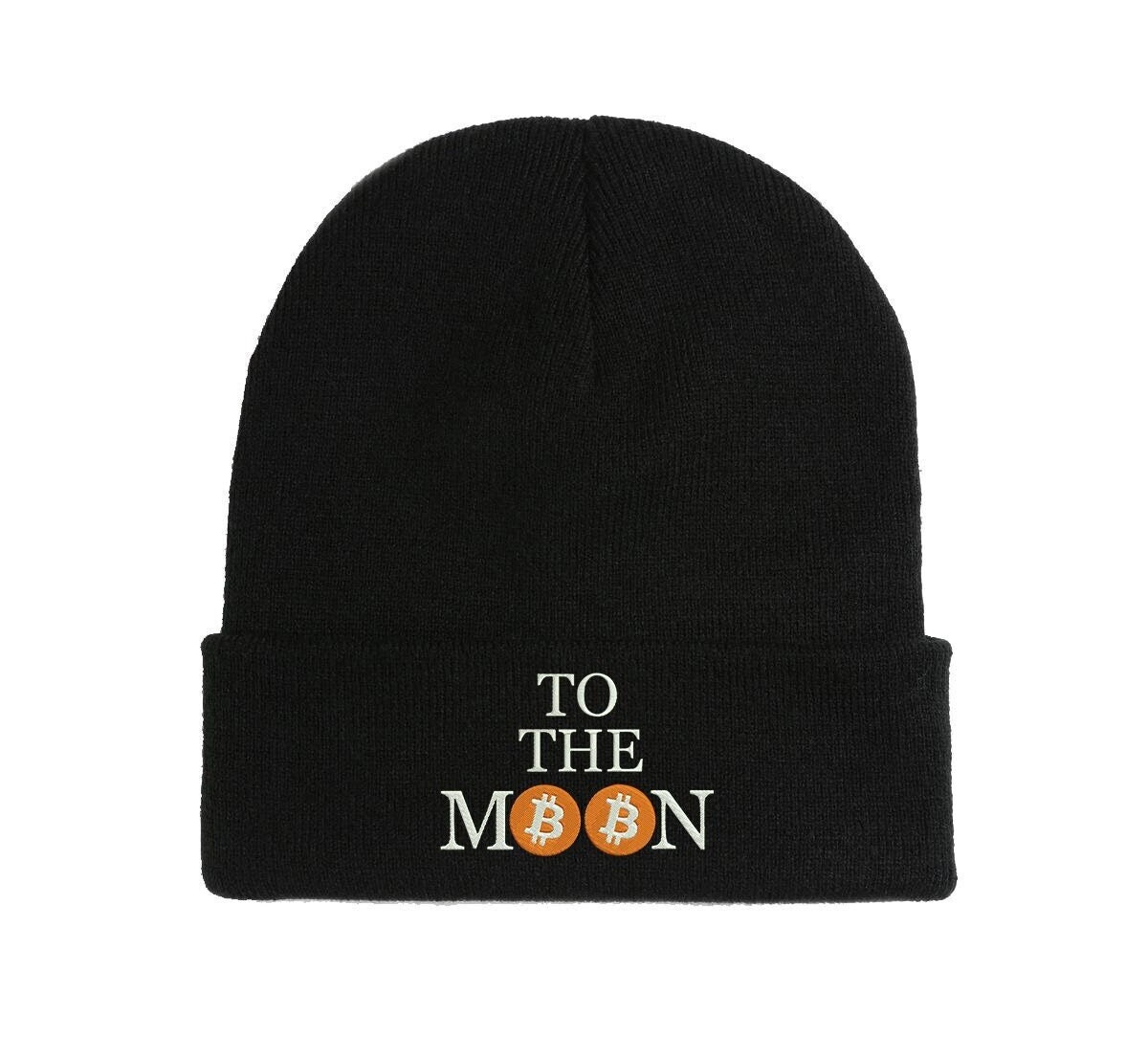 bitcoin to the moon beanie crypto stil, warm und komfortabel für herbst und winter 8222