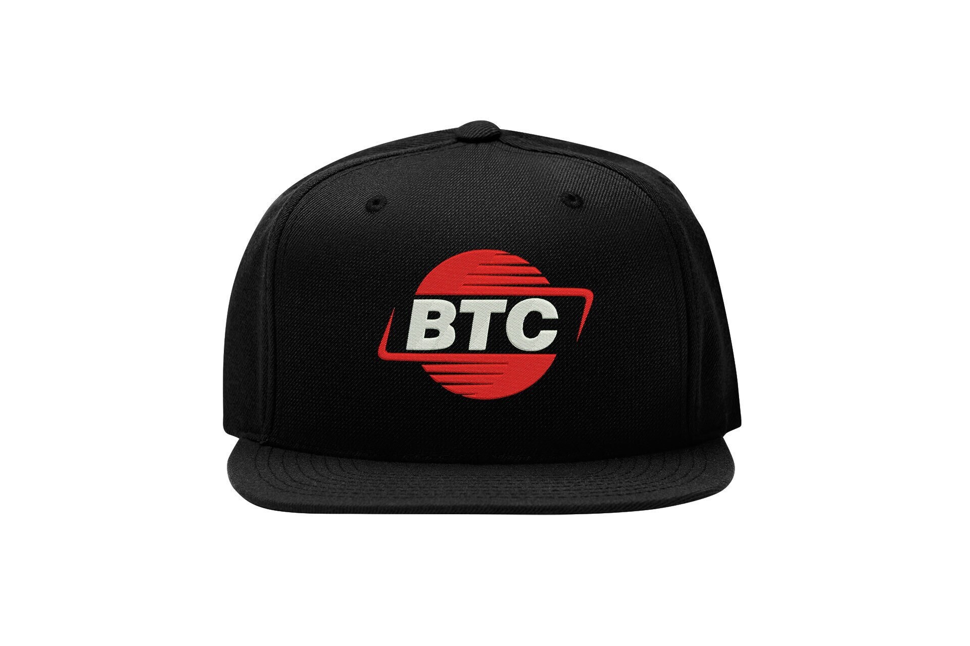 bitcoin vaporwave snapback cap – style logo, flat bill cap 5212