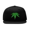 Cannabis Marijuana Snapback Cap – Reversed Leaf, Flat Bill Cap cannabis marijuana snapback cap – reversed leaf, flat bill cap 5125