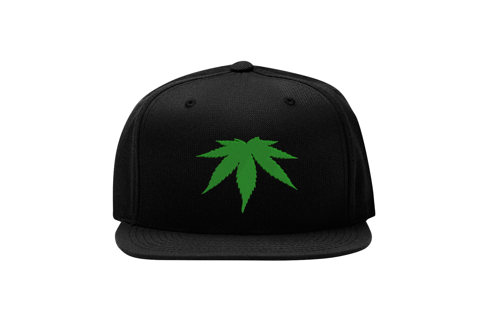 Cannabis Marijuana Snapback Cap – Reversed Leaf, Flat Bill Cap cannabis marijuana snapback cap – reversed leaf, flat bill cap 5125