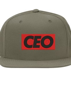 ceo snapback cap – lustig, flat bill cap 1027