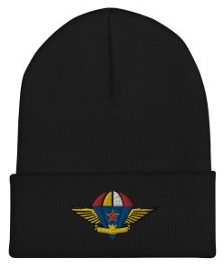 chinesische pla luftlandeflügel bestickte cuffed beanie 1096